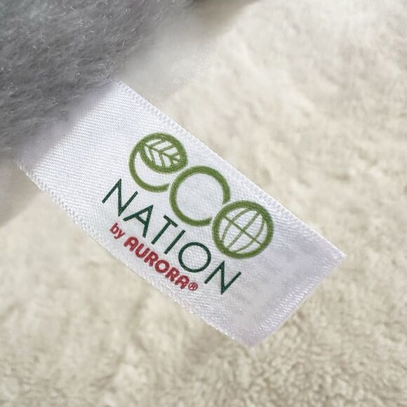 Aurora Eco Nation Black Tip Shark 15” Plush Gray Stuffed Animal Aquarium Toy - Picture 5 of 6